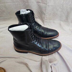 Kenneth Cole Men's Klay Flex Lace Up Boots, Black, 10 Medium US